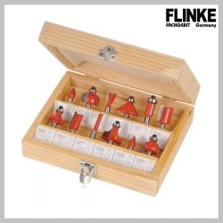 12-dielna sada fréz Flinke pre vrchné frézy