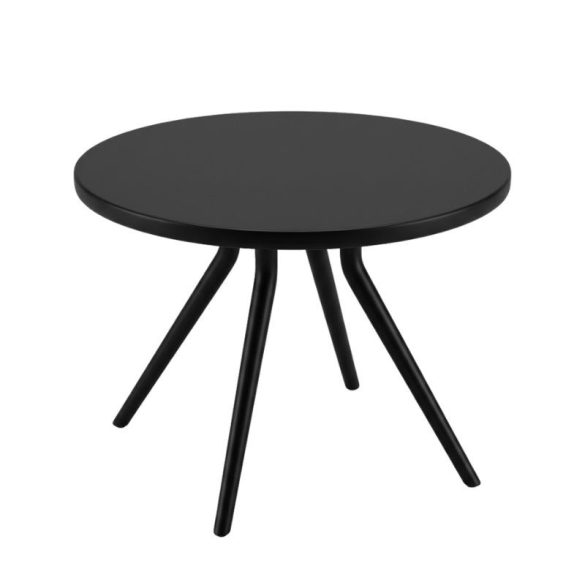 Moderný čierny okrúhly bistro stôl FKB-01