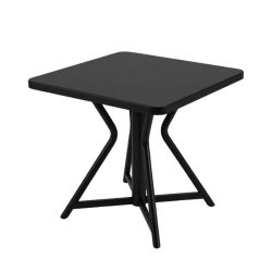 Čierny štvorcový záhradný stôl FKB-02