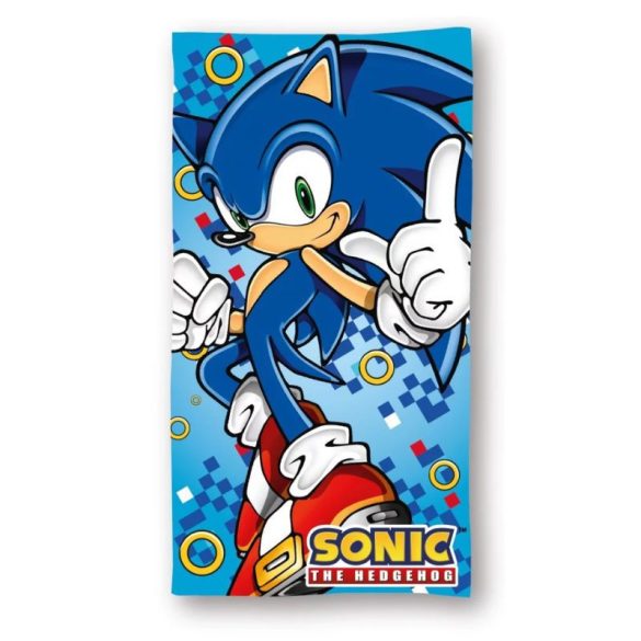 Plážová osuška a kúpeľňová osuška Sonic the Hedgehog s pixelovým vzorom FML356813