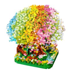 Mini stavebnicová sada Dúhový kvetinový strom FN10925937
