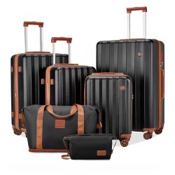 Imiomo 6-dielna sada kufrov čierna FV499561-6F