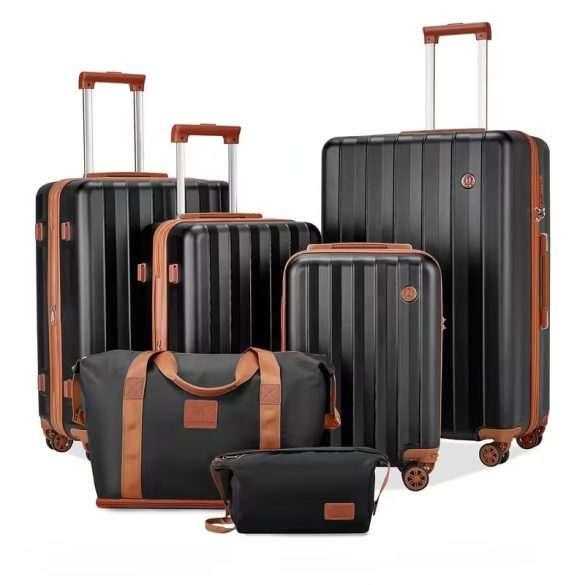 Imiomo 6-dielna sada kufrov čierna FV499561-6F