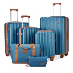 Imiomo 6-dielna sada kufrov modrá FV499561-6K