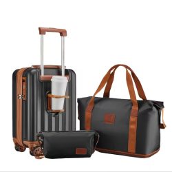 Imiomo 3-dielna sada kufrov čierna FV499561