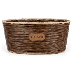 Pletený kvetinový košík FVK1