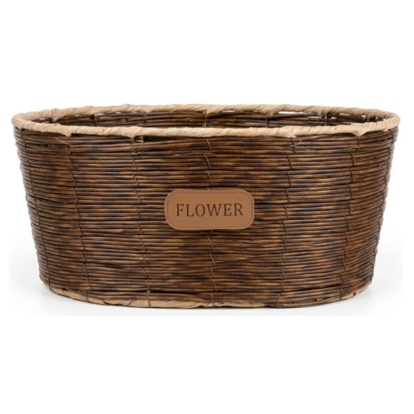 Pletený kvetinový košík FVK1