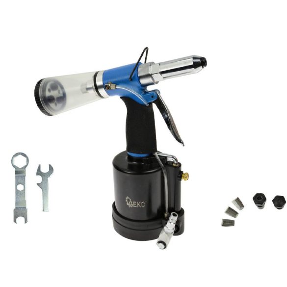 Geko Pneumatická nitovačka s automatickým zatláčaním nitov 2,4–6,4 mm G01347