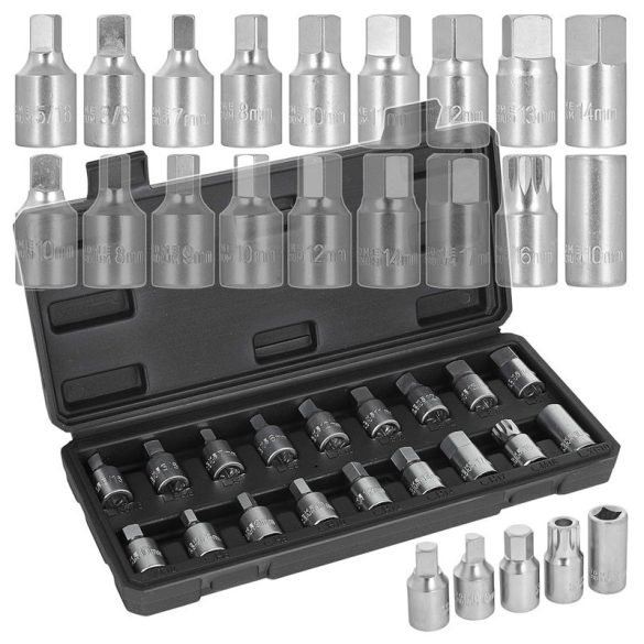 Sada 18-dielnych bitových kľúčov Geko 3/8" G02711A