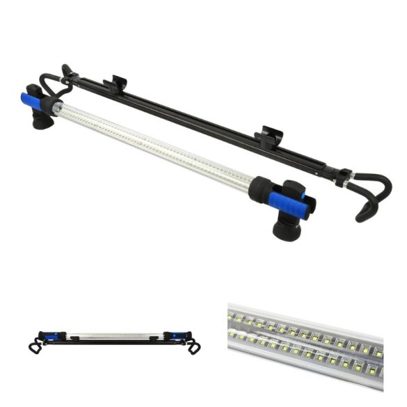 GEKO osvetlenie motorového priestoru, dielenská lampa 120 LED, nastaviteľná 1,2–1,95 m G15109