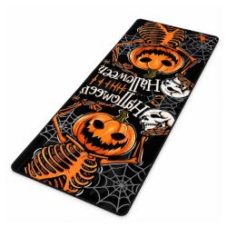   Čierno-oranžový protisklzový behúň s halloweenským vzorom, 50 x 120 cm G2M8159G7W-4