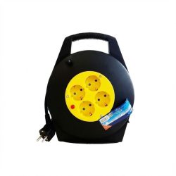   ExtraStar – Predlžovací Kábel na Cievke 10 m so 4 Zásuvkami G4CT7