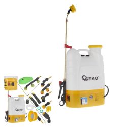   GEKO akumulátorový chrbtový postrekovač 16 l, 12 V, 8 Ah, s doplnkovým príslušenstvom G73217
