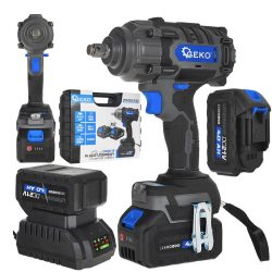  Geko bezuhlíkový akumulátorový vŕtač-skrutkovač 850 Nm 2x4,0 Ah 21 V G80679