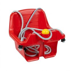 Červená plastová detská hojdačka GH-01P