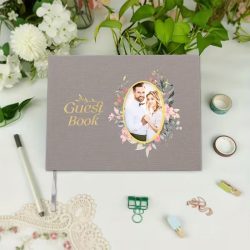 Svadobná kniha hostí, album, sivá GK100344
