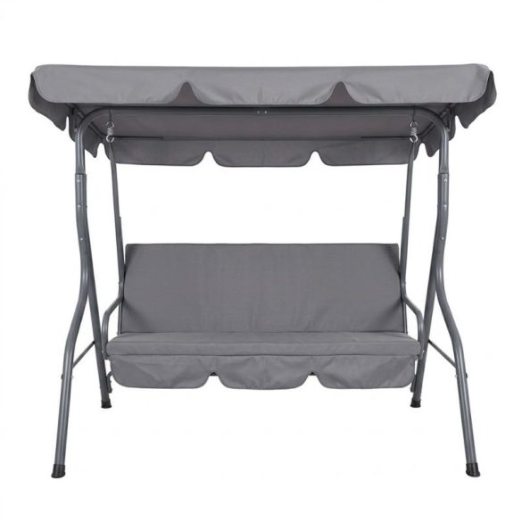 Garden Line moderná záhradná hojdačka – antracitovo šedá (170 x 110 x 153 cm) GL-01A