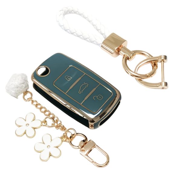 Prémiová sada ochranných puzdier na kľúče od auta – špeciálna tmavozelená GL1147053-3