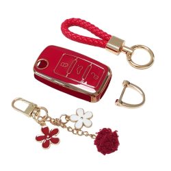   Prémiová sada ochranných puzdier na kľúče od auta – Červená GL1147053-4
