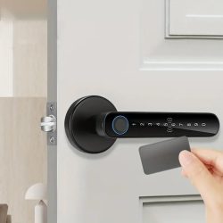   Inteligentná kľučka na dvere s ovládaním odtlačkom prsta, kódom, IC kartou a mobilom GL2873876