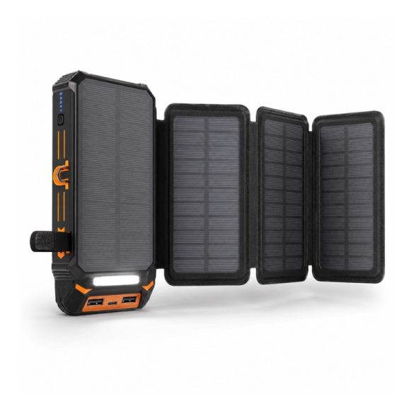 4-panelová skladateľná solárna powerbanka s LED svietidlom 50 000 mAh GN8282782