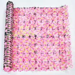   Vonkajšia umelá kvetinová clona, dekorácia na plot 50x100cm GP352405-R