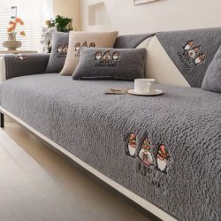   Poťah na 4-miestnu pohovku – 90 × 210 cm – tmavošedá GR321424SS4