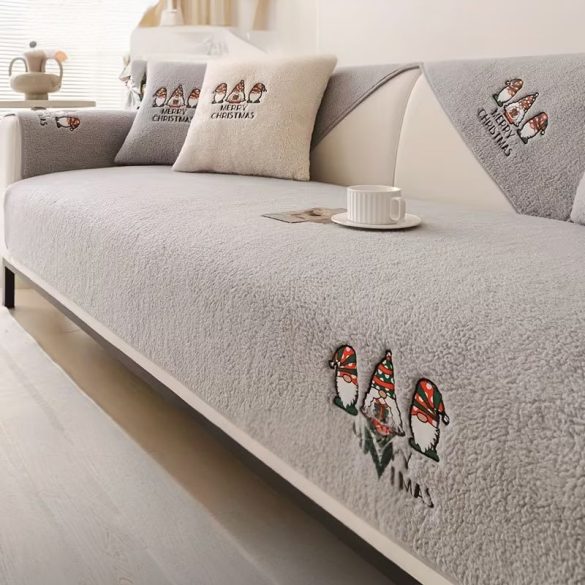 Poťah na 4-miestnu pohovku – 90 × 210 cm – svetlo sivá GR321424VS4