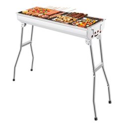   Skladací gril na drevené uhlie z nehrdzavejúcej ocele GR9644486