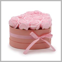 Mydlová kytica – 13 ružových ruží GSFB-05