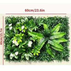   Umelá rastlinná stena s kvetinovým panelom 60 x 40 cm GT2014735-V