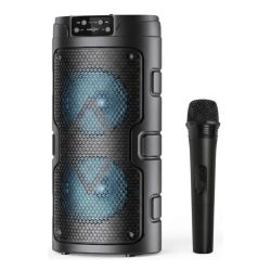   Bluetooth party reproduktor s mikrofónom – RGB, FM rádio GTS-2129