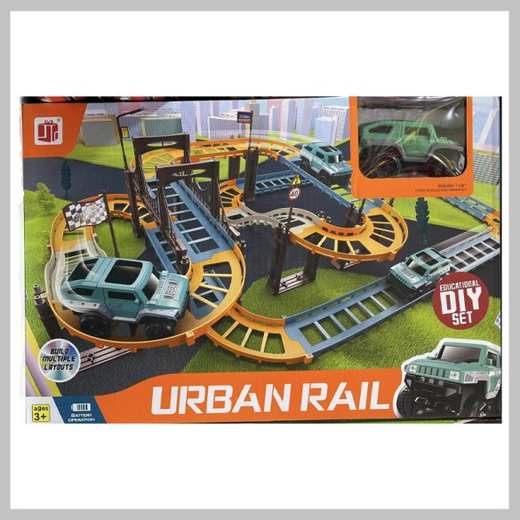Súprava mestskej železničnej diaľnice pre deti s autom GYJ-003