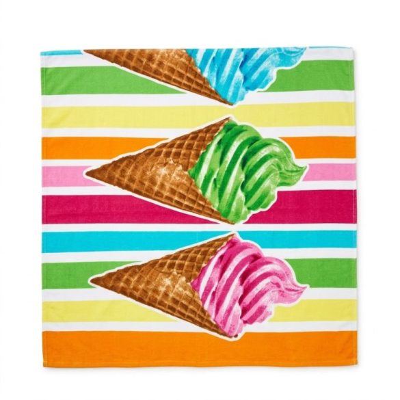 Farebný vzorovaný plážový uterák (70x140 cm) H-70X140-11