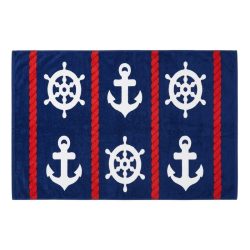   Farebný vzorovaný plážový uterák (70x140 cm) H-70X140-4