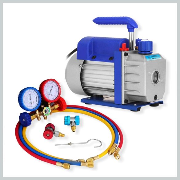 Hitman HA-2265 Vakuová pumpa Sada na servis a plnenie klimatizácie Jednostupňová