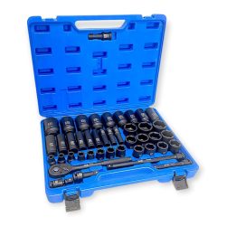   Hitman zosilnená sada 1/2 palca šesťhranných nástrčných hlavíc 43 dielov krátke a dlhé hlavice 9 až 38 mm HA-2585