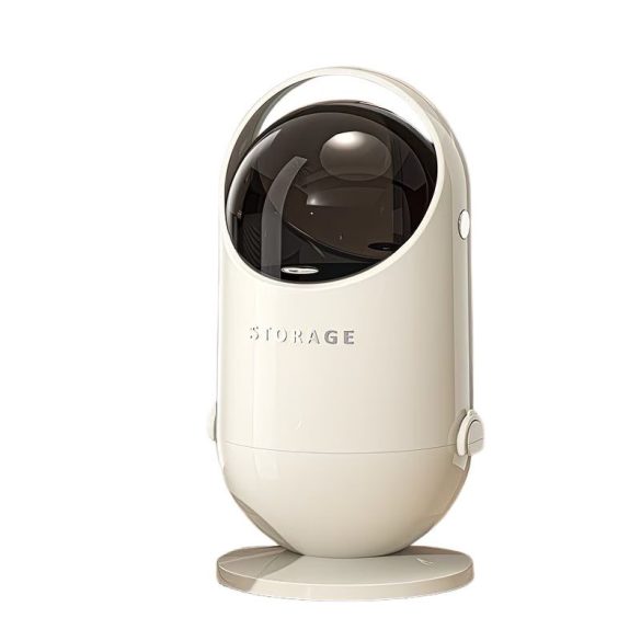 20L Moderný kapsulový odpadkový kôš s pevnou základňou – biely HA8862096-W