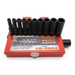   Sada nástrčných kľúčov pre pneumatické náradie – 10 dielov (10–24 mm) – 1/2" HB-6854