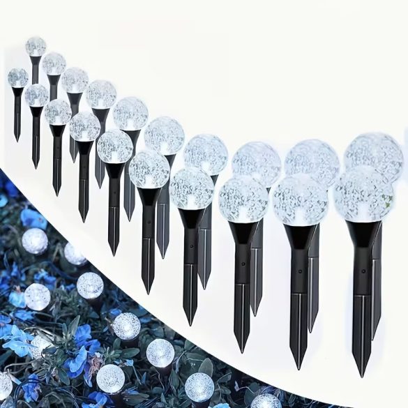 20 ks solárnych záhradných krištáľových lámp LED biela HC7427859