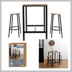 Loka stojaci jedálenský stôl a 2 stoličky HD0210