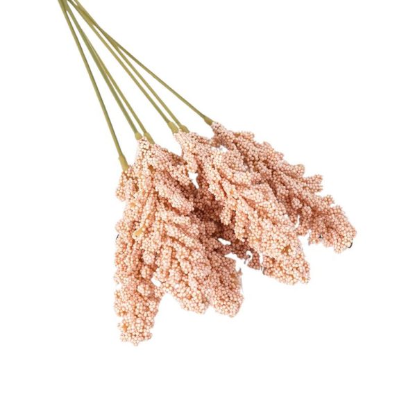 Pastelová broskyňa (bledoružová) Penová umelá kvetinová kytica HD47332-18A