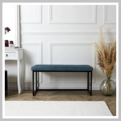   Giulia pad – modrá zamatová tkanina, vlnitý dizajn HD6837
