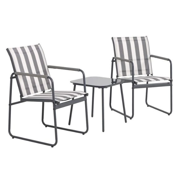 Namur 3-dielna záhradná súprava v šedej farbe HDO7436