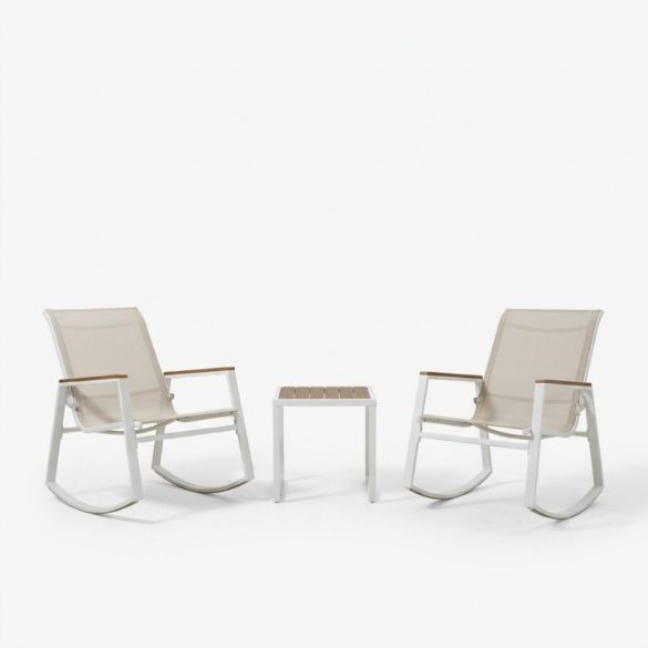 Capri 3-dielna záhradná súprava s hojdacou stoličkou a stolíkom HDO7454