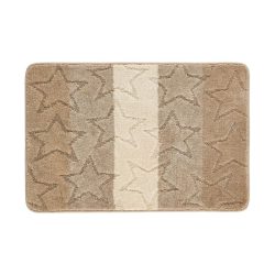   Sada kúpeľňových koberčekov HİLAL s hviezdicovým vzorom v béžovej farbe HF02