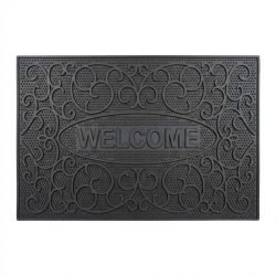   HİLAL Welcome gumová rohož s nápisom v čiernej farbe HL06