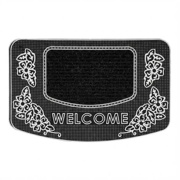 HİLAL Welcome rohož s nápisom a kvetinovým vzorom HL07