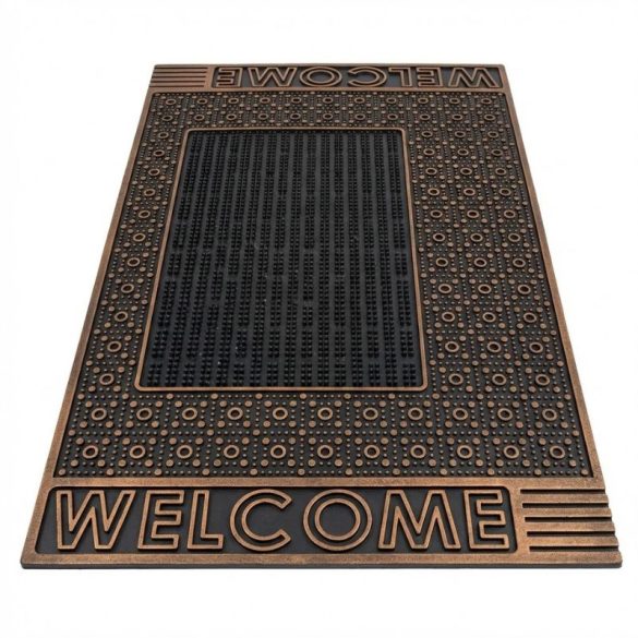 HİLAL Welcome rohož s nápisom v hnedej farbe HL11
