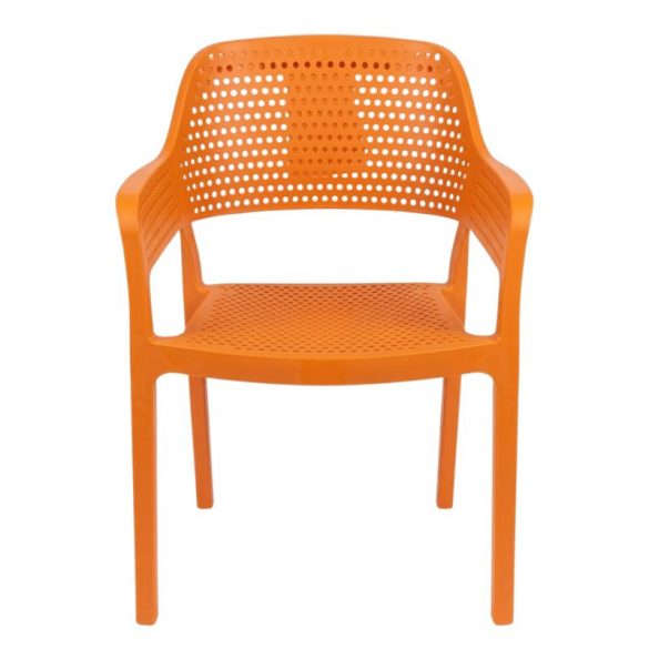 Havajská žltá plastová záhradná stolička HM-02